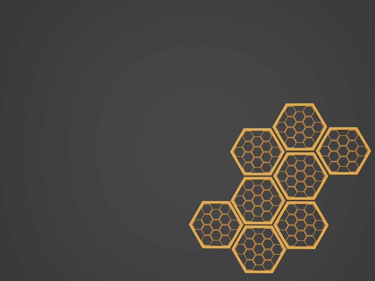 3D honeycomb background